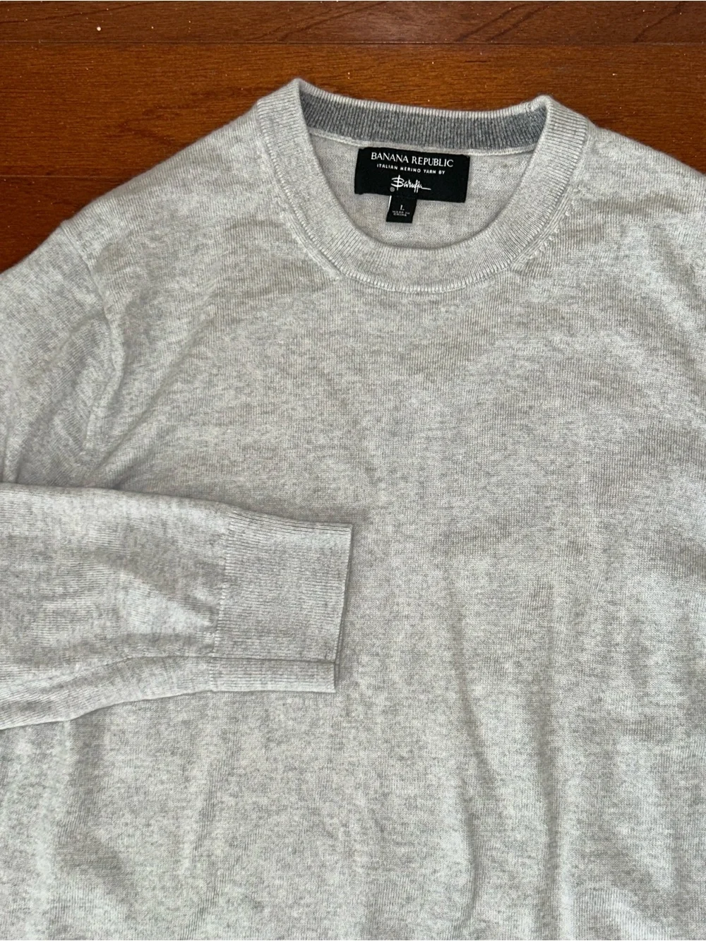 Banana Republic Italian Extra Fine Merino Wool Crewneck Sweater Men’s L